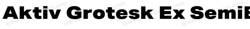 Aktiv Grotesk Ex SemiBold字体转换